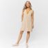 Women's Cotton Jersey Notch Neck Dress, alternative image