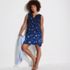 Women's Cotton Jersey Notch Neck Dress, alternative image