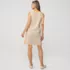 Women's Cotton Jersey Notch Neck Dress, Back