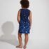 Women's Cotton Jersey Notch Neck Dress, Back