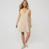 Women's Cotton Jersey Notch Neck Dress, Front