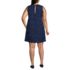 Women's Plus Size Washable Tweed Sleeveless Above the Knee Dress, Back