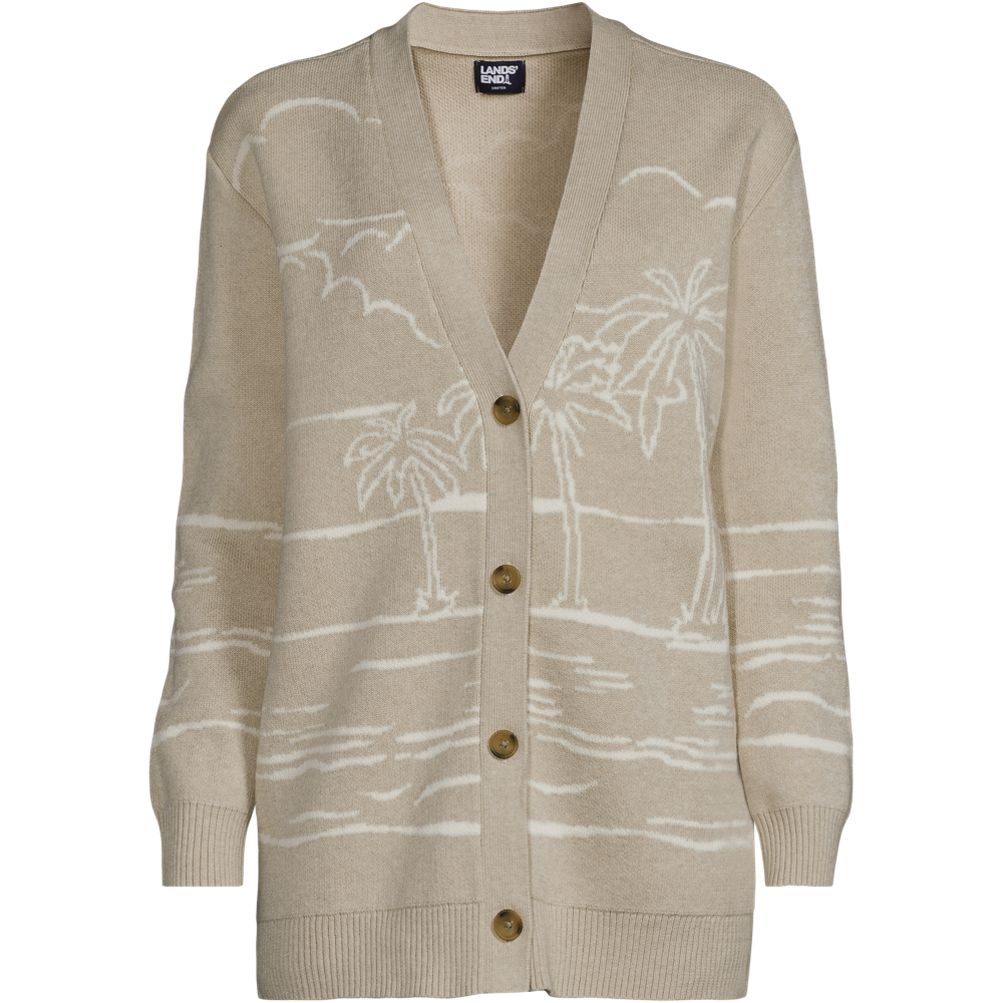 Women's Drifter Button Front Jacquard Pattern Cardigan