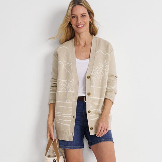 Women's V-Neck Cardigan Sweaters | Lands' End