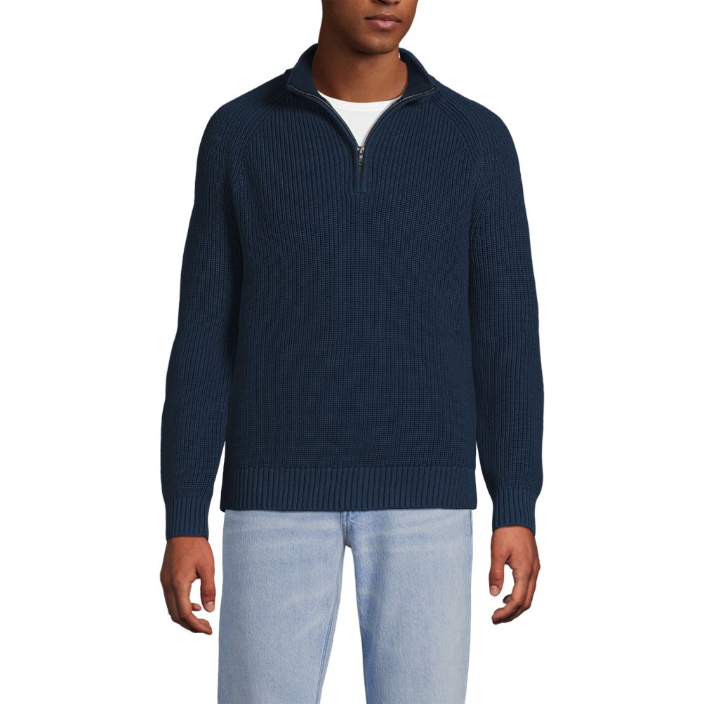 Men's Drifter Quarter Zip Sweater | Lands' End