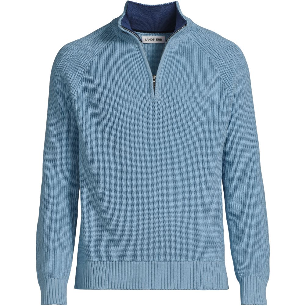Men's Drifter Quarter Zip Sweater | Lands' End