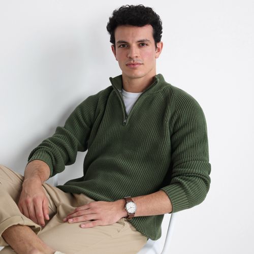 Men's Long Sleeve Flex Performance Quarter Zip | Lands' End