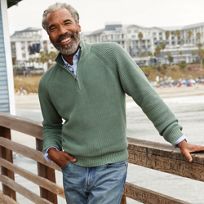Men's 1/4 Zip Pullovers | Lands' End