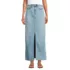 Women's Soft Denim Maxi Skirt, Front