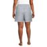 Women's Plus Size Linen High Rise Pull On 7" Shorts, Back