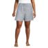 Women's Plus Size Linen High Rise Pull On 7" Shorts, Front