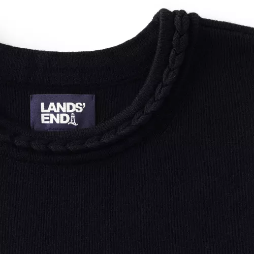 Women's Cotton Viscose Braided Neck Tank Sweater, alternative image