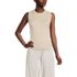 Women's Cotton Viscose Braided Neck Tank Sweater, Front