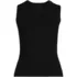 Women's Cotton Viscose Braided Neck Tank Sweater, Front