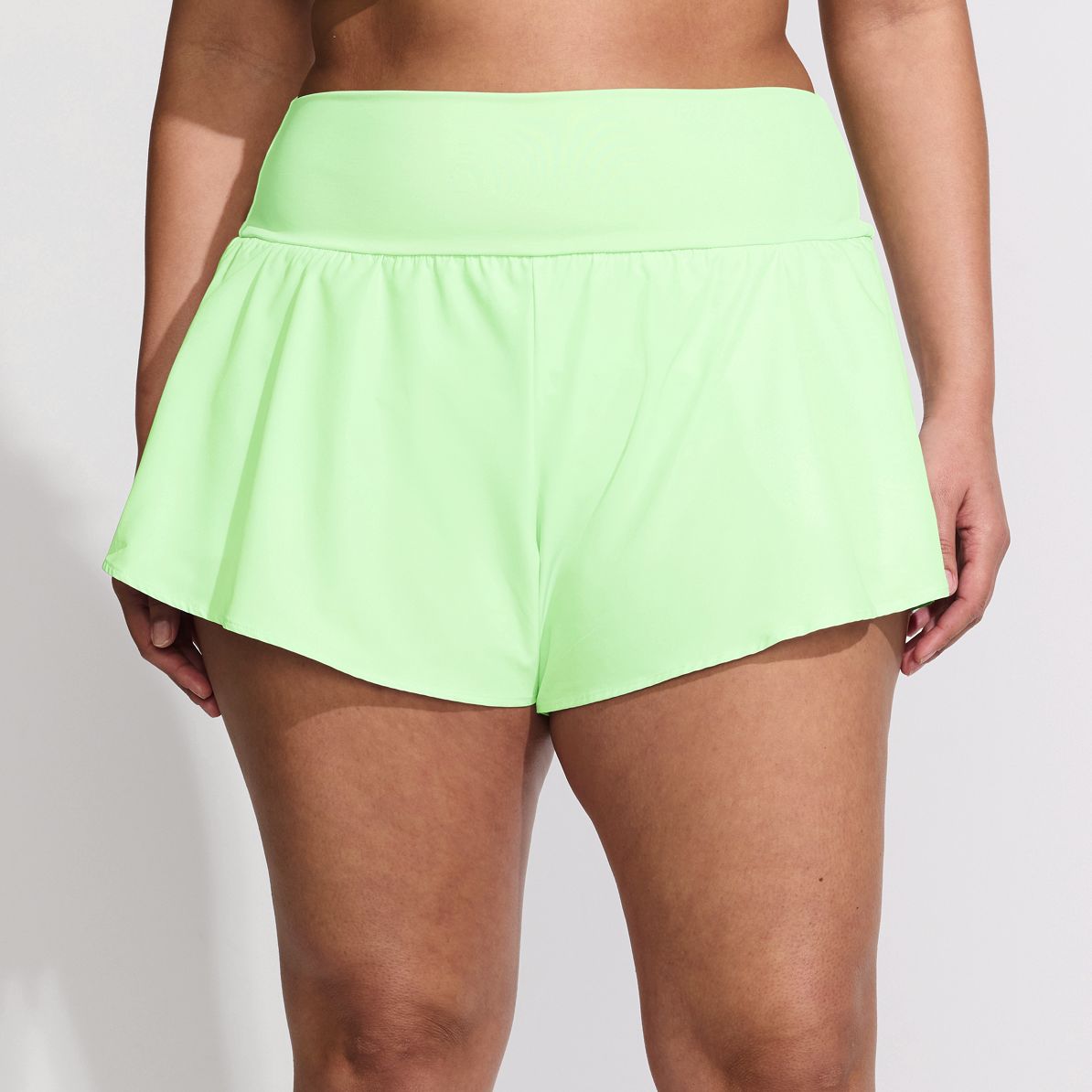 Women's 3" Pinchless Flutter Swim Short with Panty