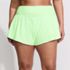 Women's Plus Size 3" Pinchless Flutter Swim Short with Panty, Front