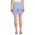 Women's Linen High Rise Pull On 7" Shorts, Back