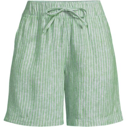 Women's Linen High Rise Pull On 7" Shorts - image 3