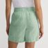 Women's Linen High Rise Pull On 7" Shorts, Back