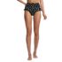 Women's Ruffle High Waisted High Leg Bikini Bottoms, Front
