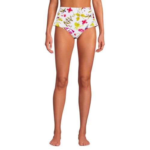 Women's Ruffle High Waisted High Leg Bikini Bottoms - image 2