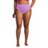 Women's Plus Size Tugless Scallop High Waisted Bikini Bottoms, Front