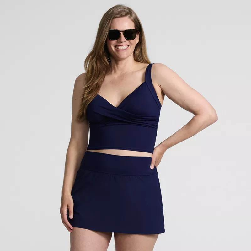 Women's Pinchless Mini Swim Skort, alternative image