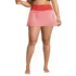 Women's Plus Size Pinchless Mini Swim Skort, Front