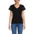 Women's Slub Flutter Sleeve Vneck Tee, Front
