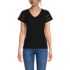 Women's Slub Flutter Sleeve Vneck Tee, Front