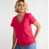 Women's Slub Flutter Sleeve Vneck Tee, alternative image
