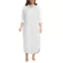 Women's Plus Size Eyelet Button Down Maxi Cover-up Dress, alternative image