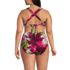 Women's Plus Size V-Neck Bikini and High Waisted Bottom Swimsuit Set, Back