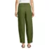 Women's Linen High Rise Pleated Barrel Leg Ankle Pants, Back