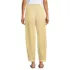 Women's Linen High Rise Pleated Barrel Leg Ankle Pants, Back