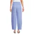 Women's Linen High Rise Pleated Barrel Leg Ankle Pants, Back