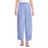 Women's Linen High Rise Pleated Barrel Leg Ankle Pants, Front