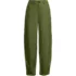 Women's Linen High Rise Pleated Barrel Leg Ankle Pants, Front