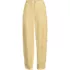 Women's Linen High Rise Pleated Barrel Leg Ankle Pants, Front