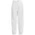Women's Petite Linen High Rise Pleated Barrel Leg Pants, Front