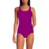 Women's Tugless Low Leg Lace One Piece Swimsuit, Front