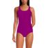 Women's Tugless Low Leg Lace One Piece Swimsuit, Front