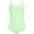 Women's Tugless Low Leg Lace One Piece Swimsuit, Front