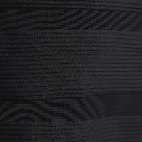 Women's Mesh Ribbed Plunge High Leg One Piece Swimsuit, alternative image