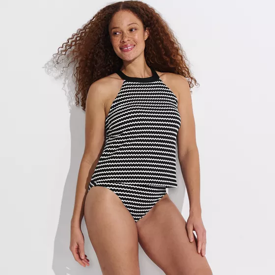 Women's Crochet Smoothing High Waisted Bikini Bottoms - primary