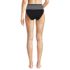 Women's Chlorine Resistant Piped Clean Front High Waisted High Leg Bikini Bottoms, Back