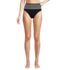 Women's Chlorine Resistant Piped Clean Front High Waisted High Leg Bikini Bottoms, Front
