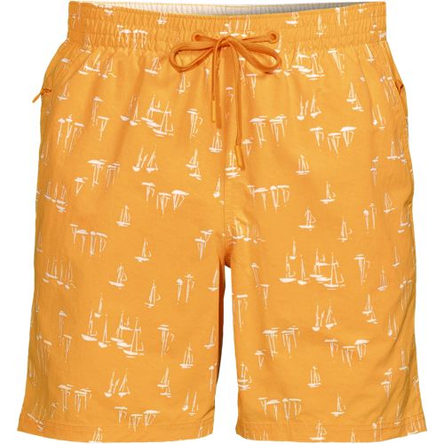 Hydroliner Swim Shorts - 7-inch, Men, size: XXL, regular, Orange, by Lands' End