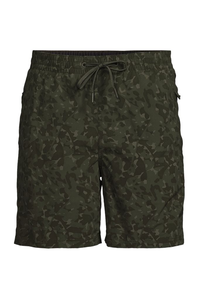 Lands' End Men's 7 Inch Volley Hydroliner Swim Trunks In Black