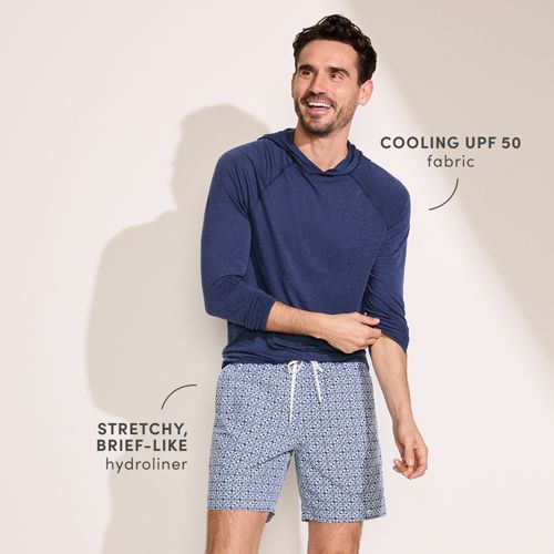 Men's 7 Inch Volley Hydroliner Swim Trunks, alternative image